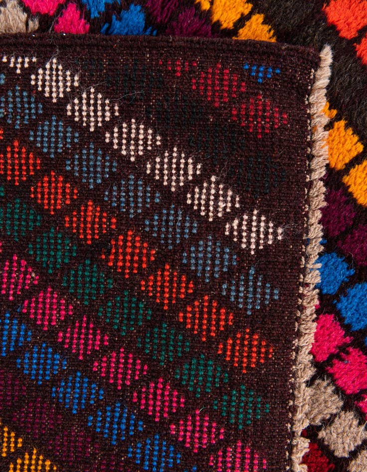 Detail image of  3' 9 x 5' 10  Hand Knotted Balouch Wool Rug