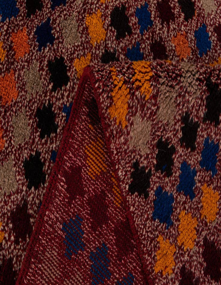 Detail image of  6' x 7' 9  Hand Knotted Balouch Wool Rug