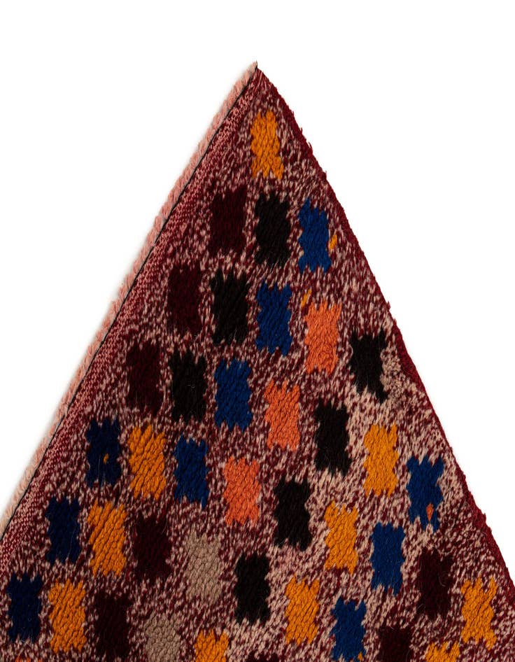 Detail image of  6' x 7' 9  Hand Knotted Balouch Wool Rug