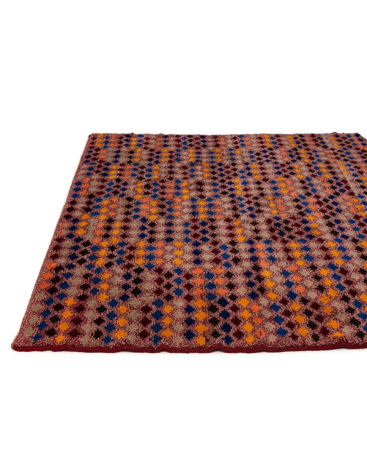 Detail image of  6' x 7' 9  Hand Knotted Balouch Wool Rug