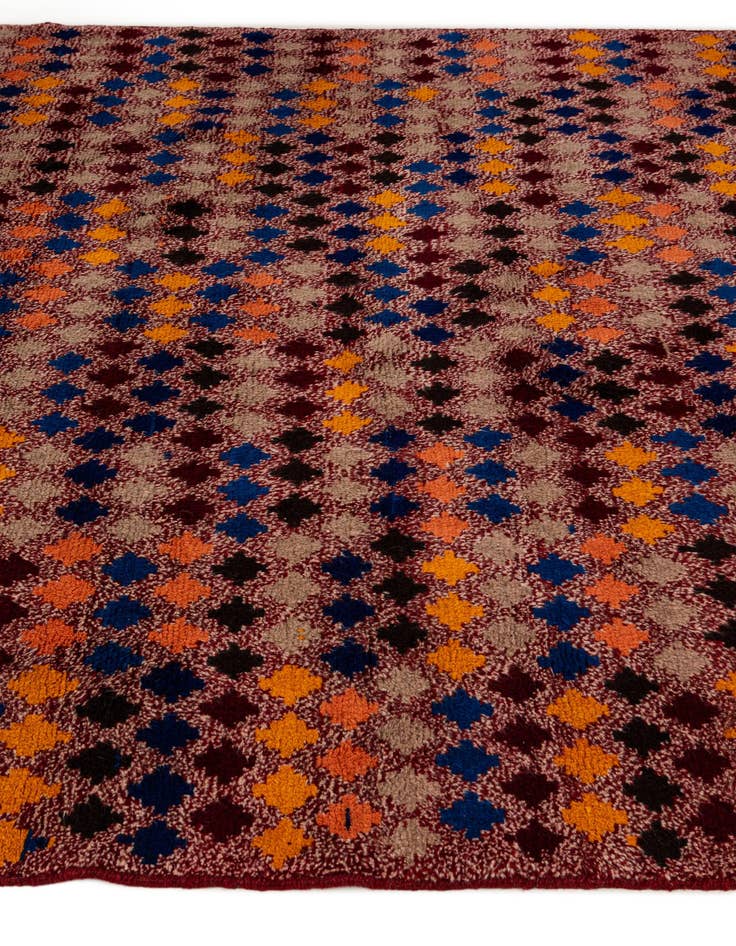 Detail image of  6' x 7' 9  Hand Knotted Balouch Wool Rug