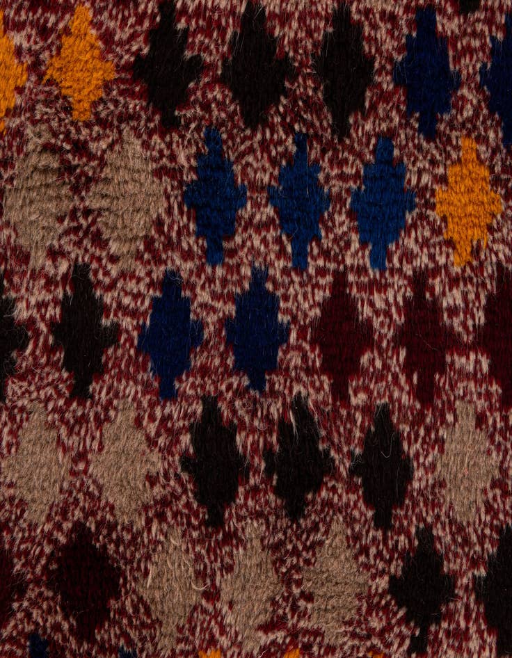 Detail image of  6' x 7' 9  Hand Knotted Balouch Wool Rug