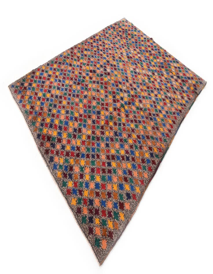 Detail image of  6' x 8' 4  Hand Knotted Balouch Wool Rug