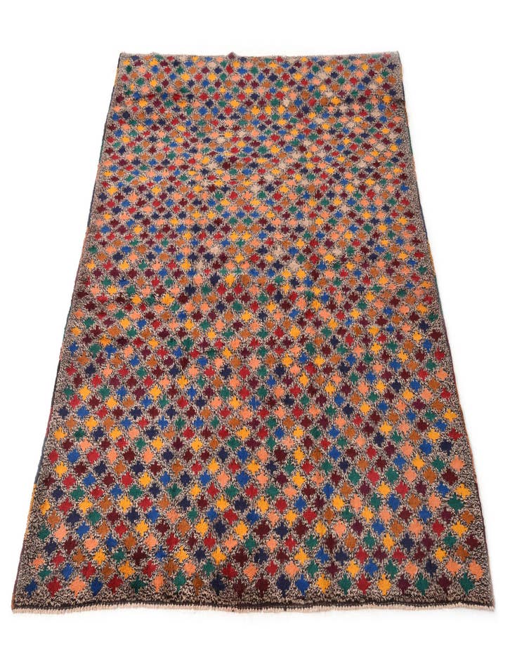 Detail image of  6' x 8' 4  Hand Knotted Balouch Wool Rug