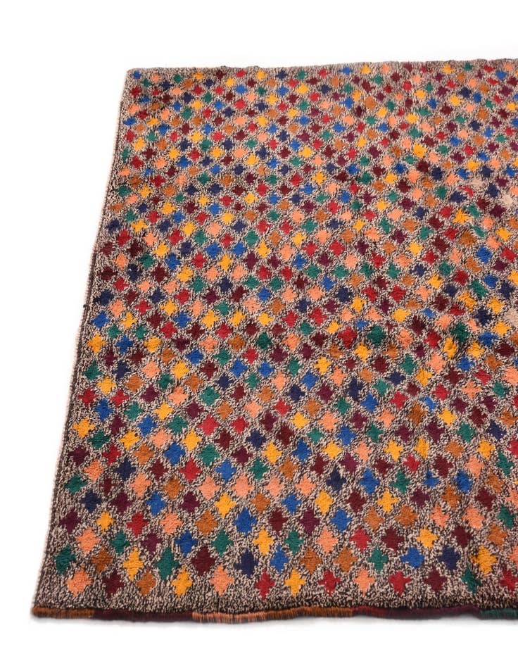 Detail image of  6' x 8' 4  Hand Knotted Balouch Wool Rug