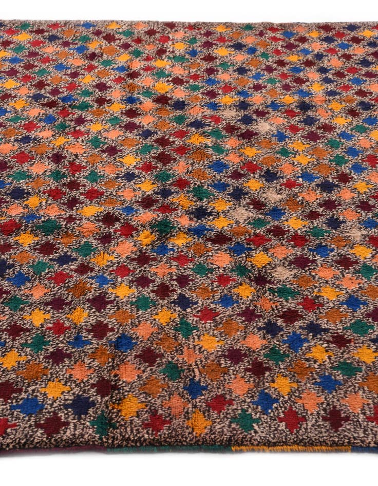 Detail image of  6' x 8' 4  Hand Knotted Balouch Wool Rug