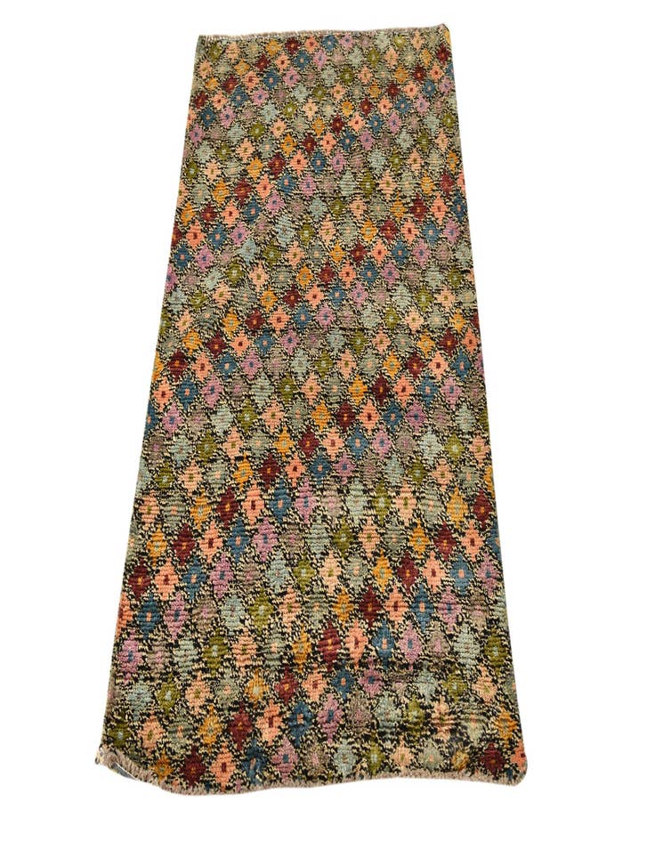 Detail image of  3' 1 x 5' 2  Hand Knotted Balouch Wool Rug