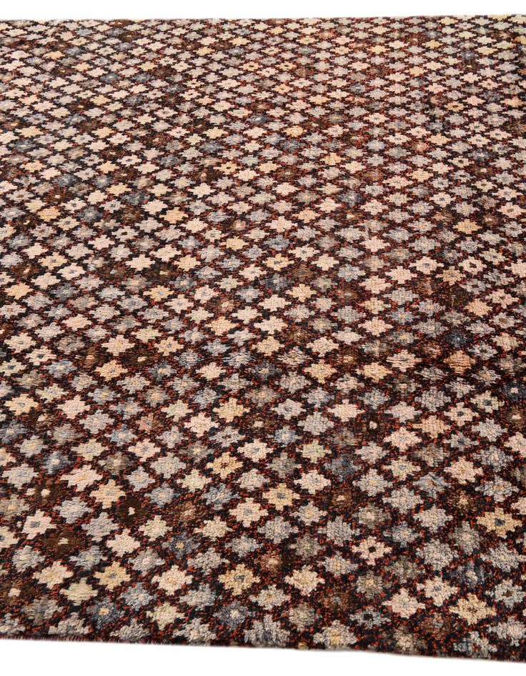 Detail image of  6' 6 x 10'  Hand Knotted Balouch Wool Rug