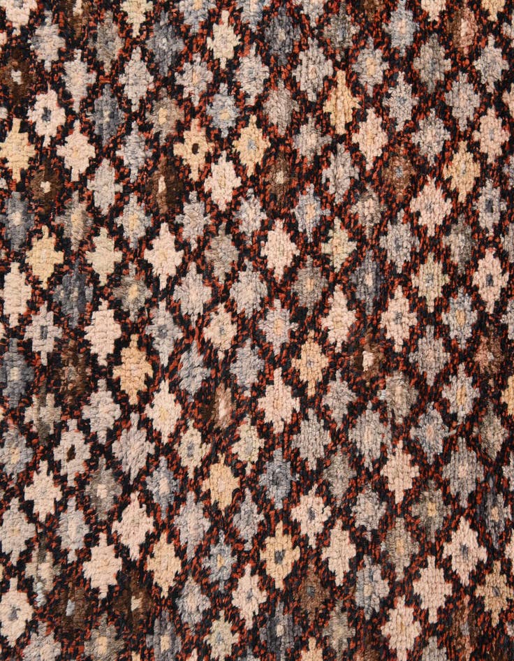 Detail image of  6' 6 x 10'  Hand Knotted Balouch Wool Rug