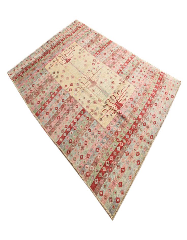 Detail image of  6' 4 x 8' 8  Hand Knotted Balouch Wool Rug