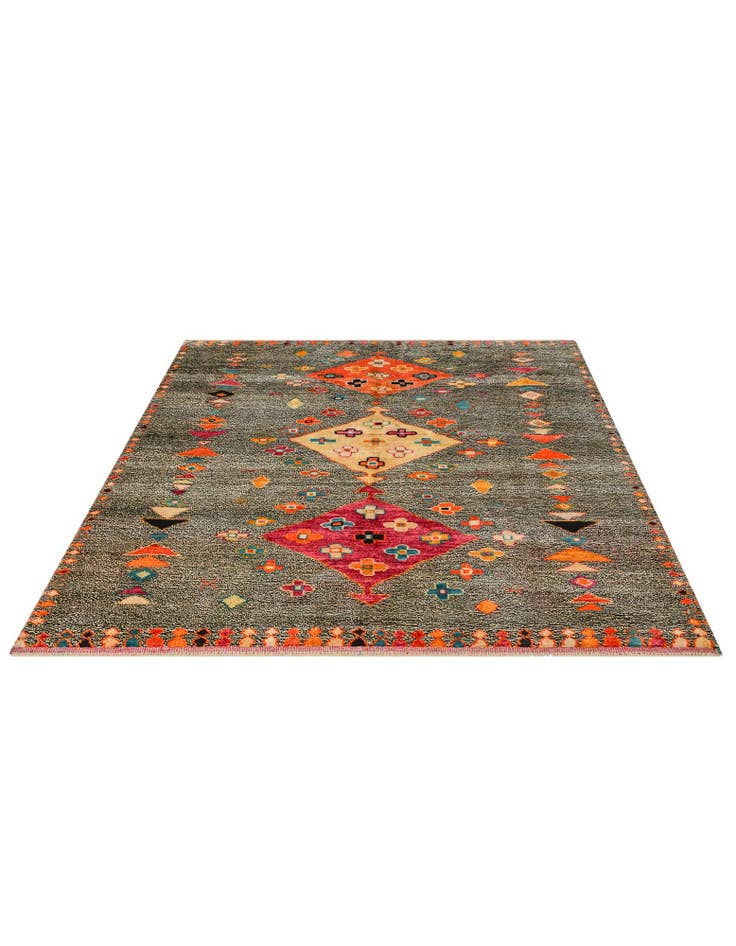 Detail image of 6' x 8' 2 Hand Knotted Balouch Wool Rug