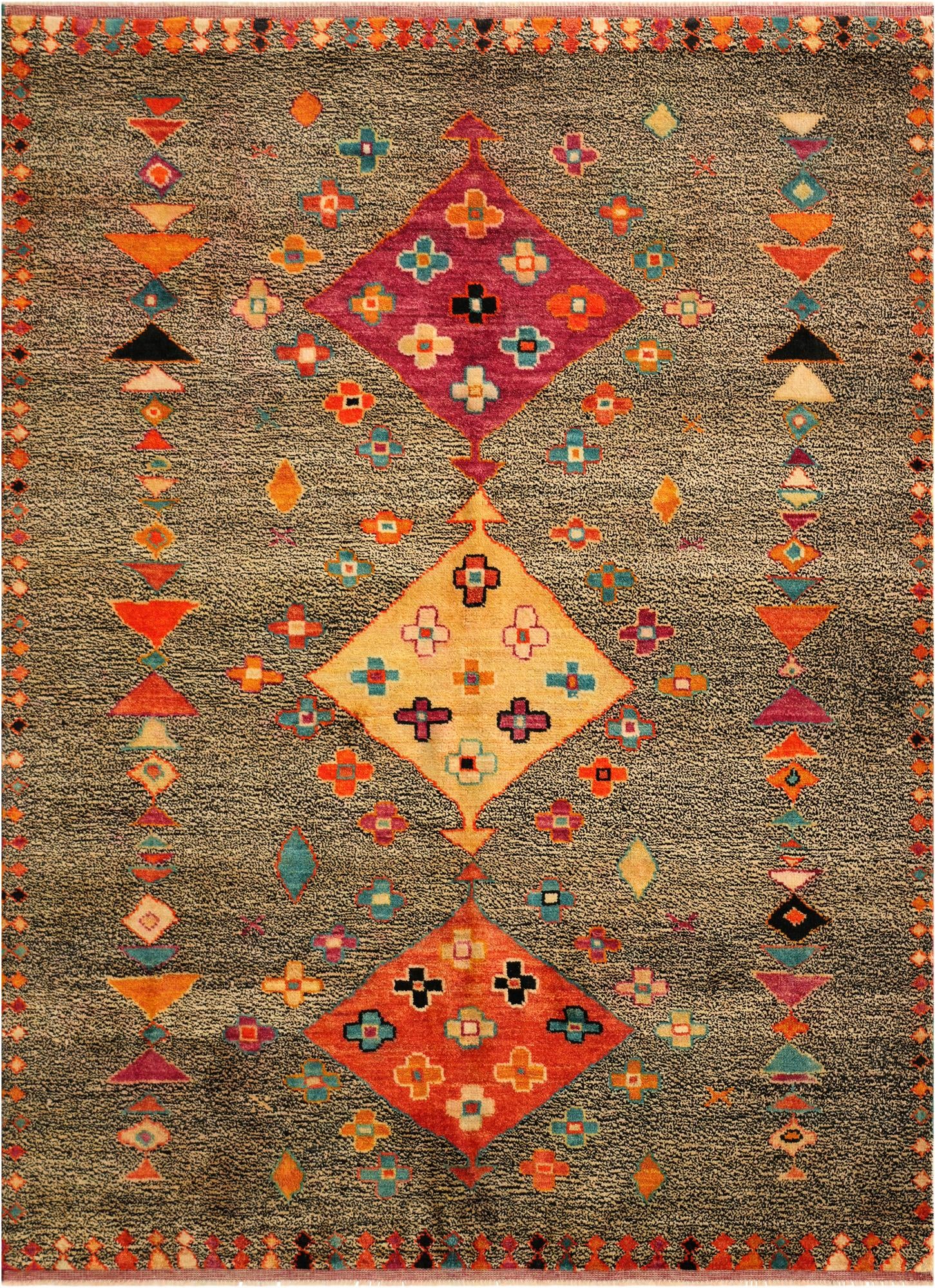 6' x 8' 2 Hand Knotted Balouch Wool Rug
