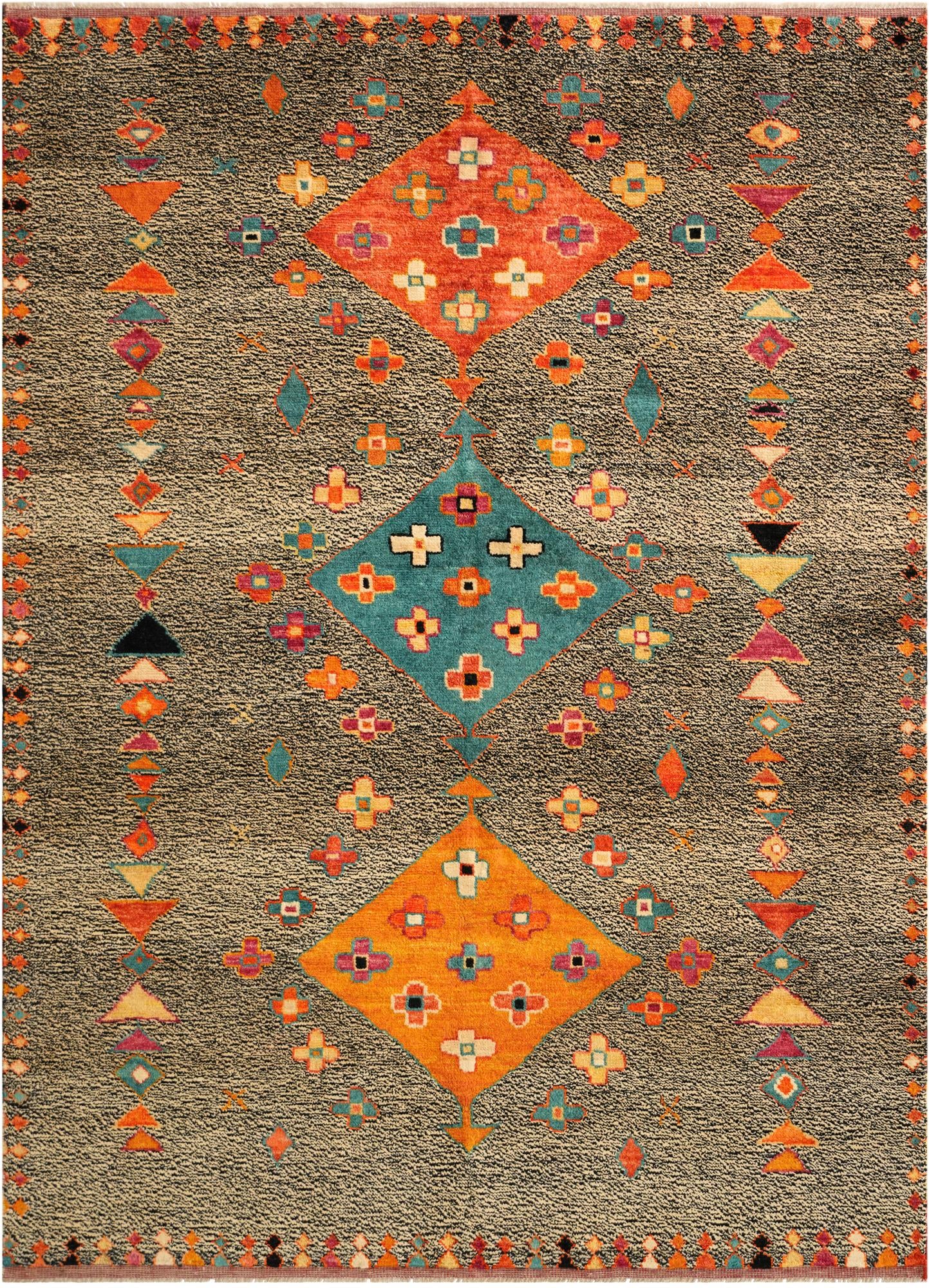 5' 10 x 8' 2 Hand Knotted Balouch Wool Rug