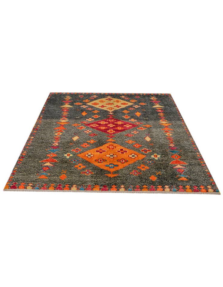 Detail image of 5' 9 x 8' 2 Hand Knotted Balouch Wool Rug