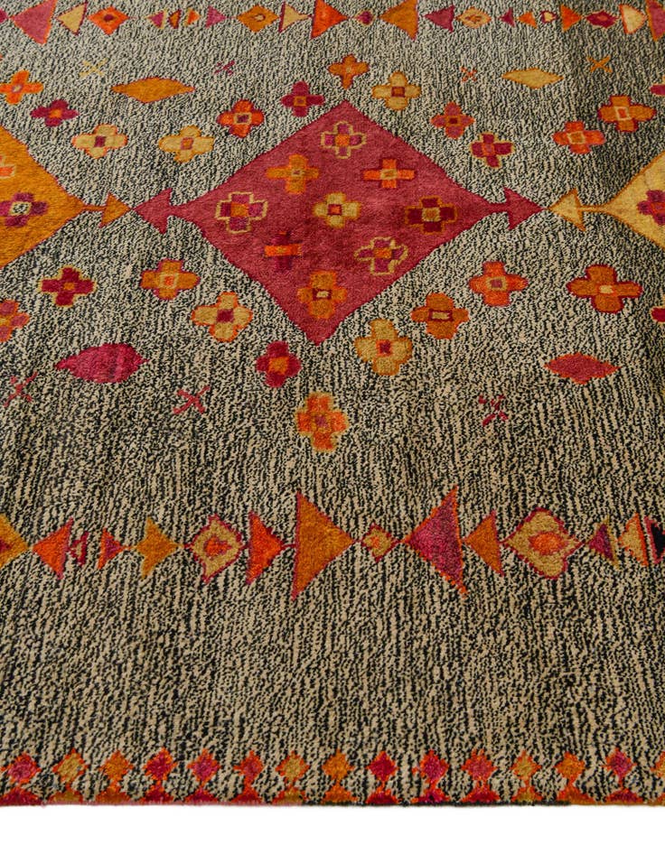 Detail image of 6' x 7' 11 Hand Knotted Balouch Wool Rug