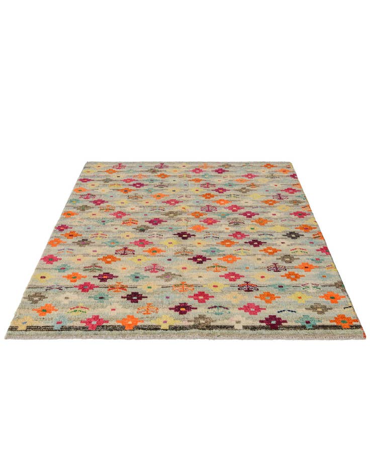 Detail image of 4' 5 x 6' 2 Hand Knotted Balouch Wool Rug