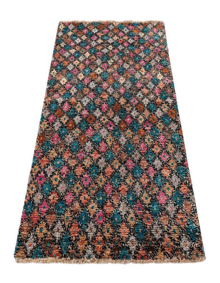 Detail image of  3' 2 x 5' 2  Hand Knotted Balouch Wool Rug