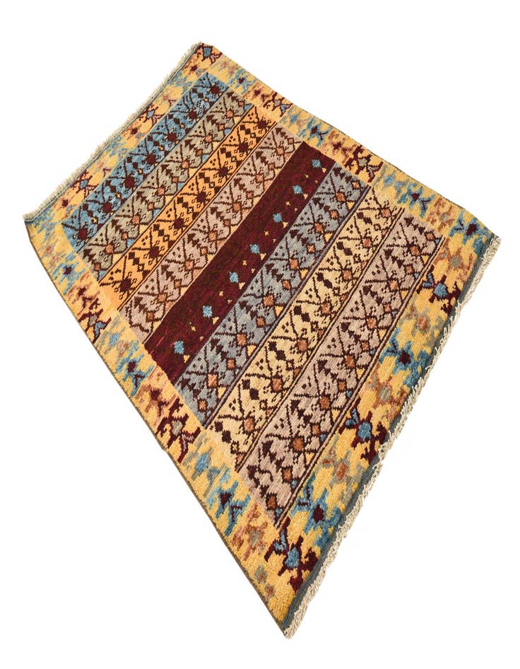 Detail image of  4' 2 x 6' 3  Hand Knotted Balouch Wool Rug