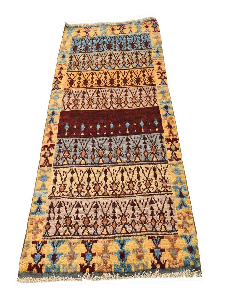 Detail image of  4' 2 x 6' 3  Hand Knotted Balouch Wool Rug