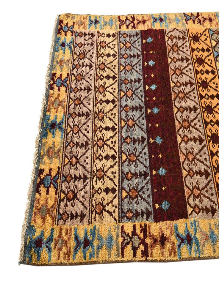 Detail image of  4' 2 x 6' 3  Hand Knotted Balouch Wool Rug