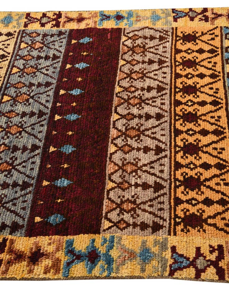 Detail image of  4' 2 x 6' 3  Hand Knotted Balouch Wool Rug