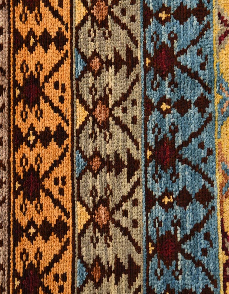 Detail image of  4' 2 x 6' 3  Hand Knotted Balouch Wool Rug