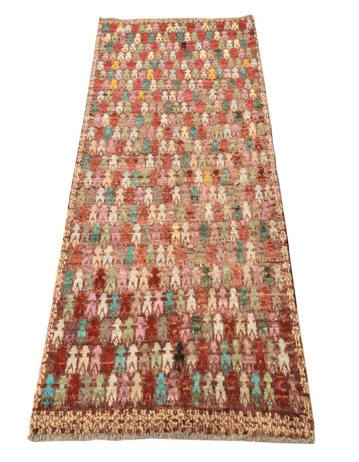 Detail image of  3' 8 x 6'  Hand Knotted Balouch Wool Rug