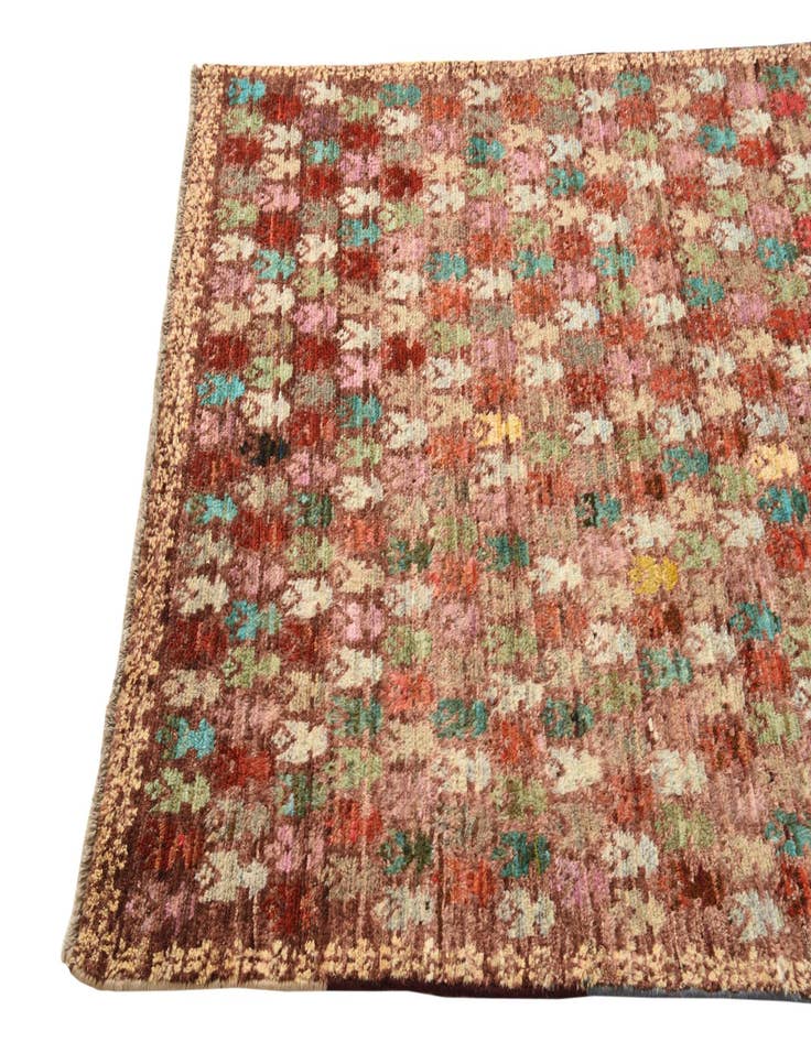 Detail image of  3' 8 x 6'  Hand Knotted Balouch Wool Rug