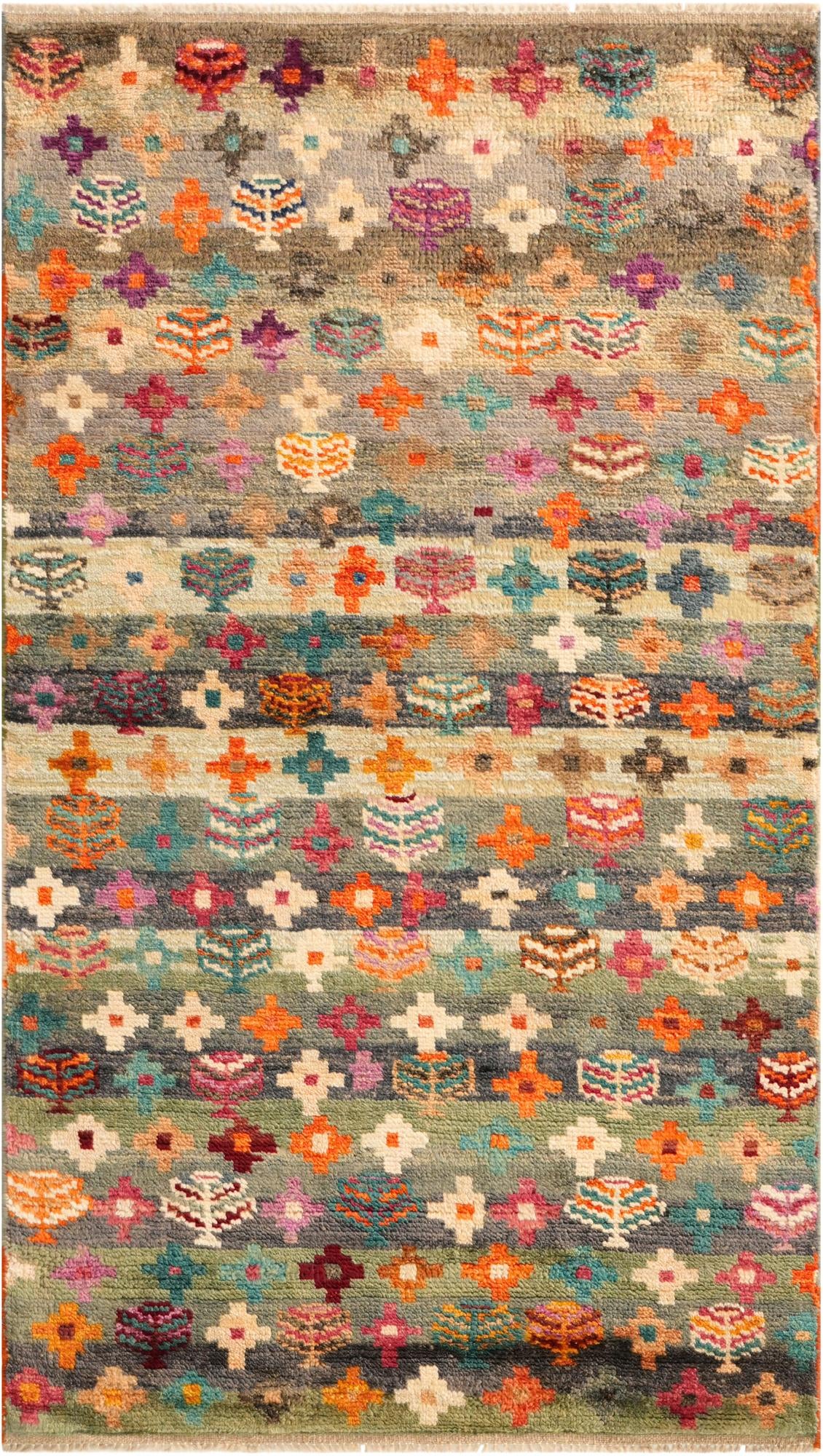 3' 2 x 5' 4 Hand Knotted Balouch Wool Rug