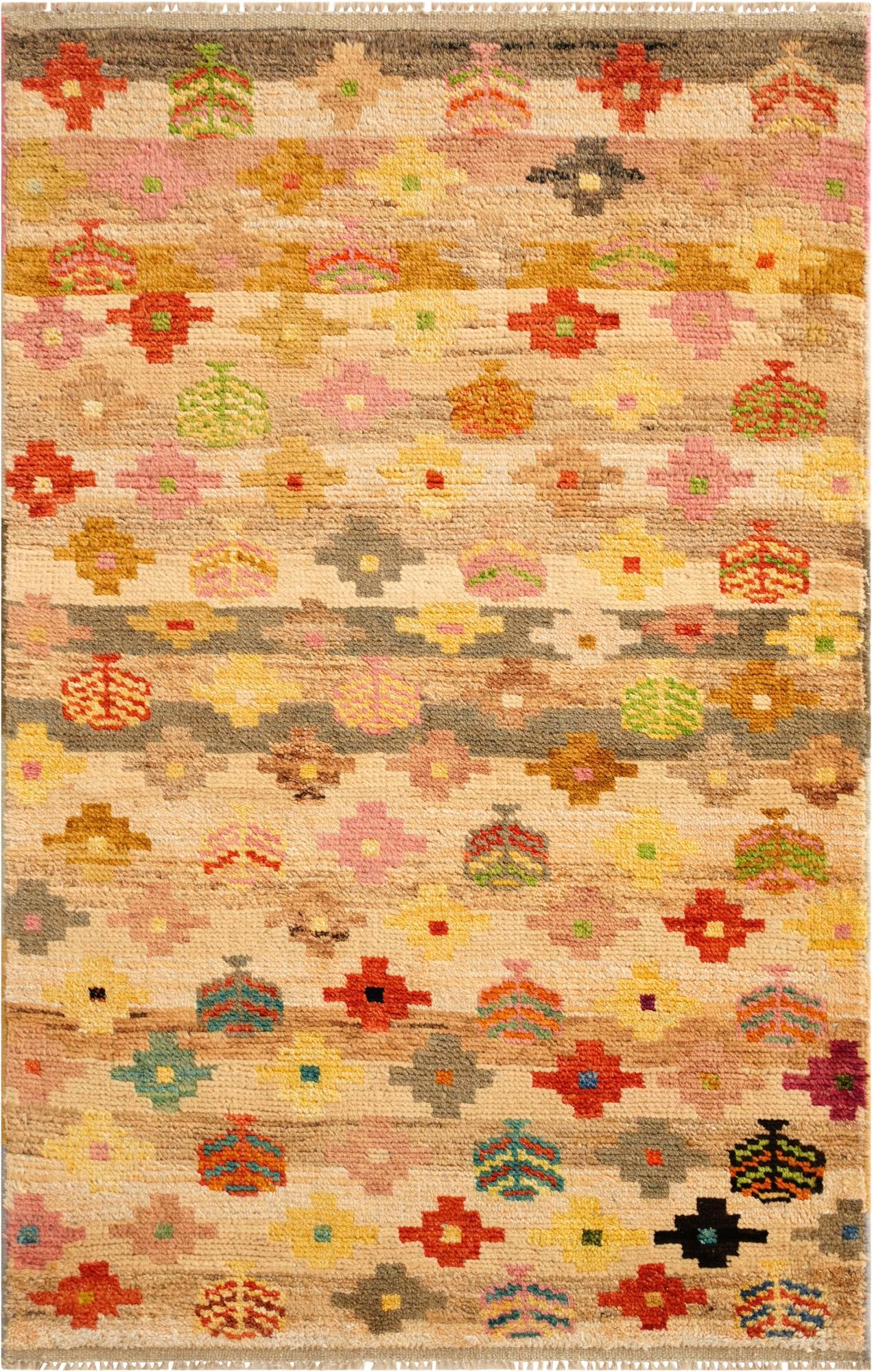 3' 1 x 4' 10 Hand Knotted Balouch Wool Rug