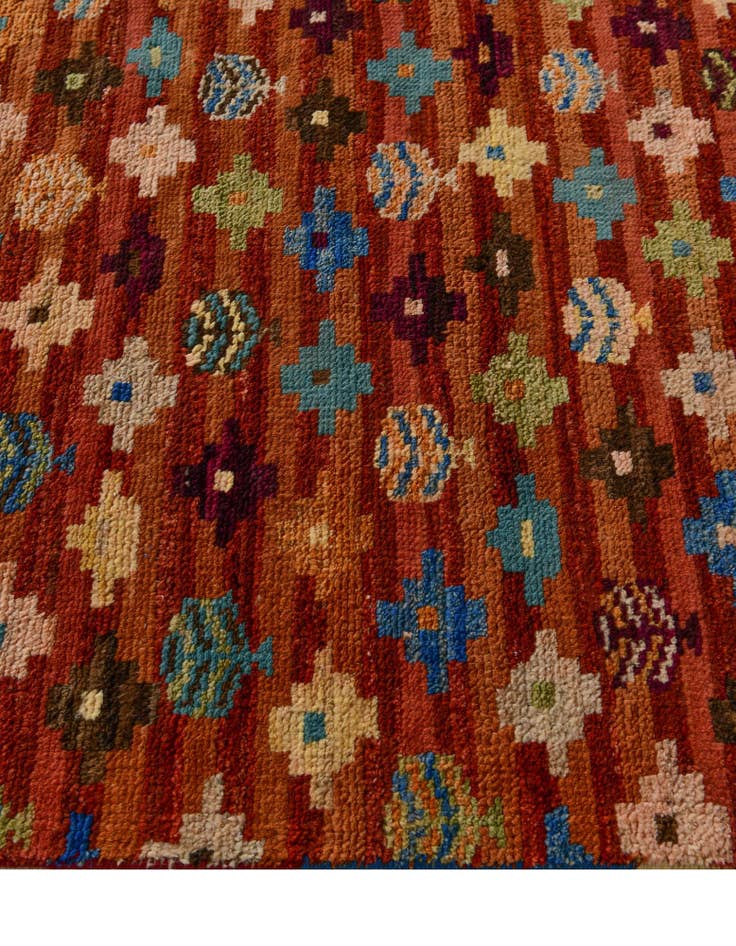 Detail image of 3' 3 x 4' 9 Hand Knotted Balouch Wool Rug