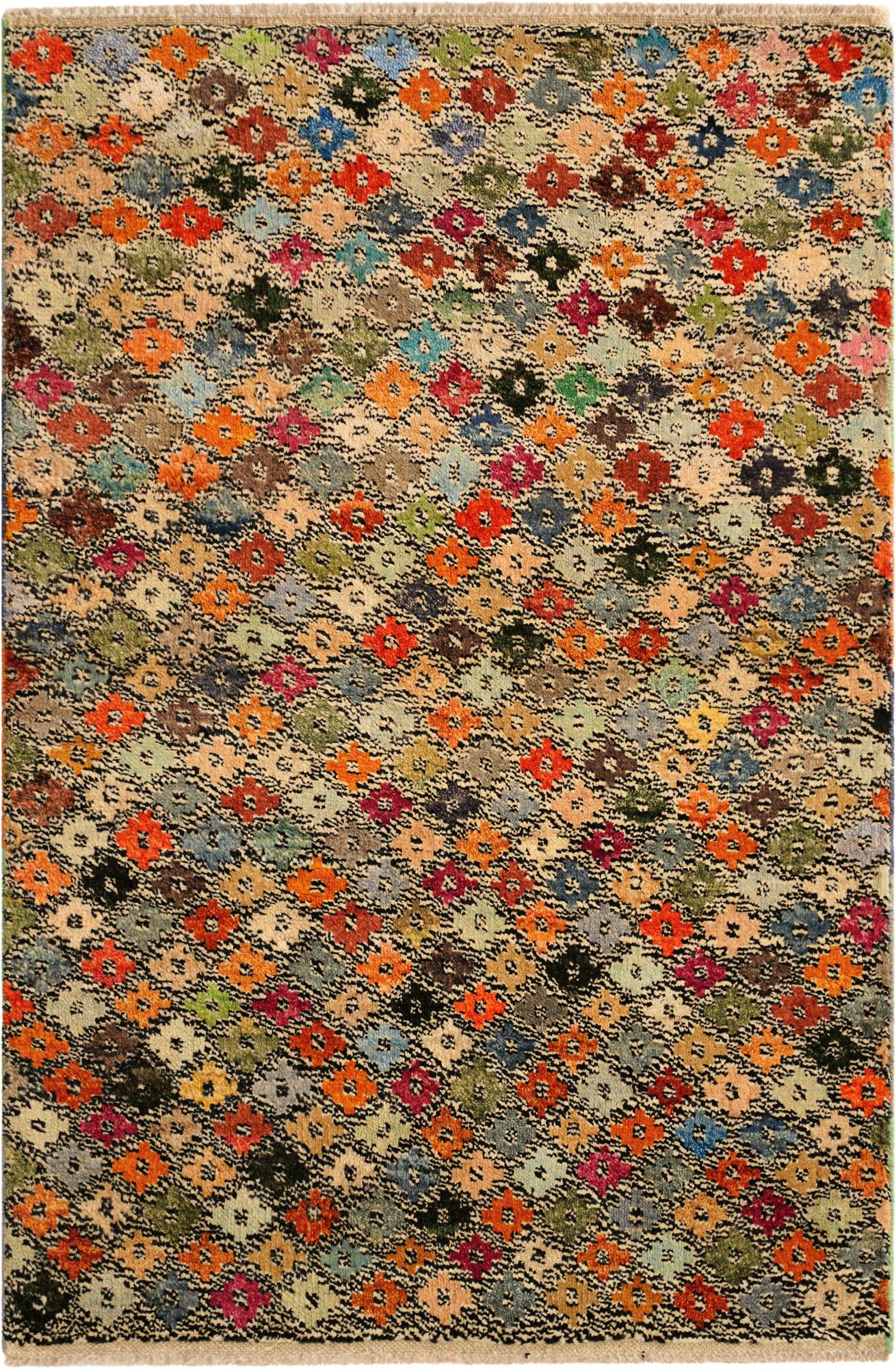 3' 3 x 4' 10 Hand Knotted Balouch Wool Rug