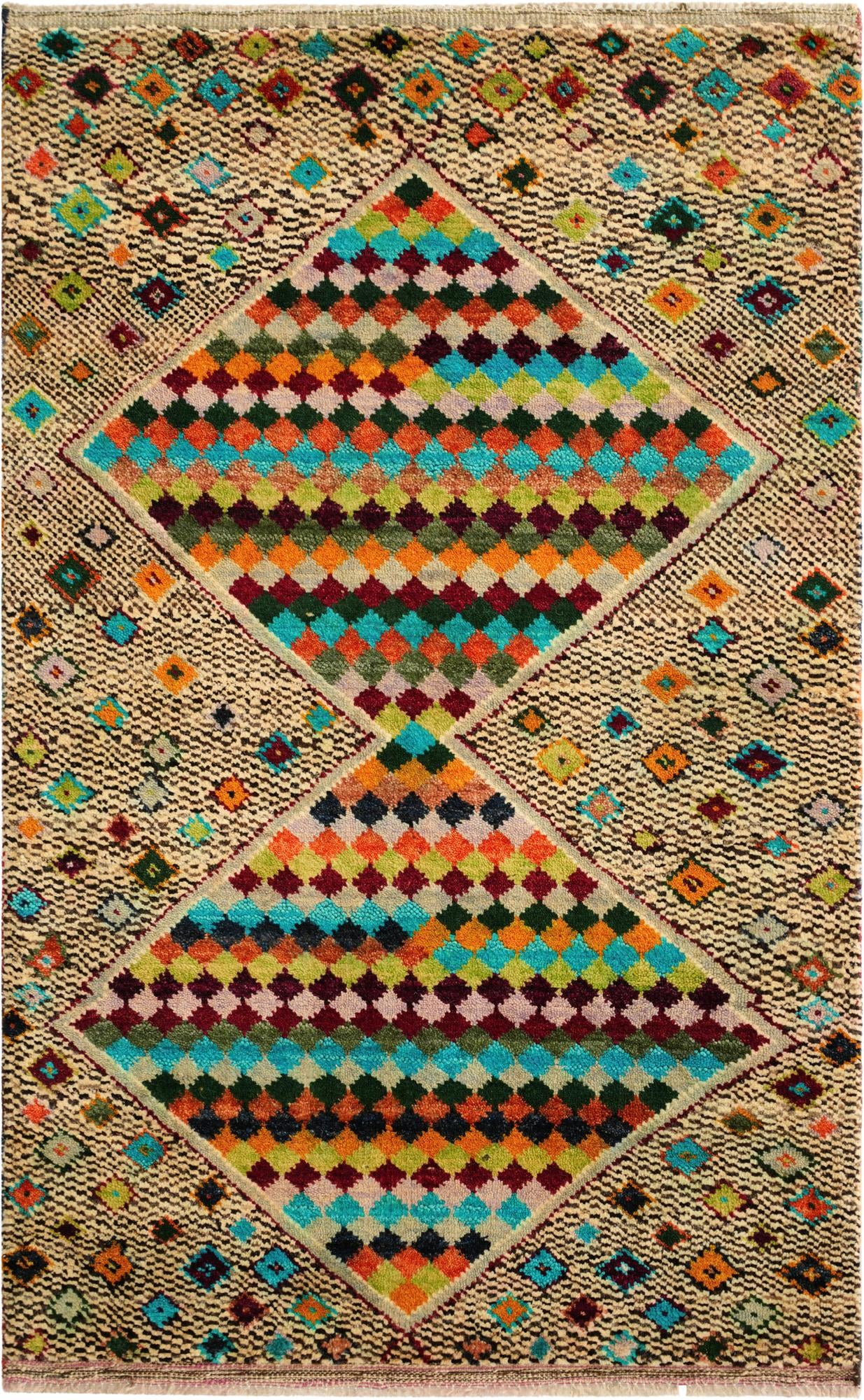 3' 3 x 5' 3 Hand Knotted Balouch Wool Rug