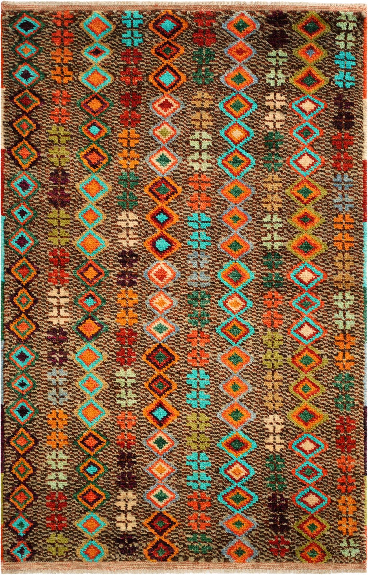 3' 4 x 5' 1 Hand Woven Balouch Wool Rug