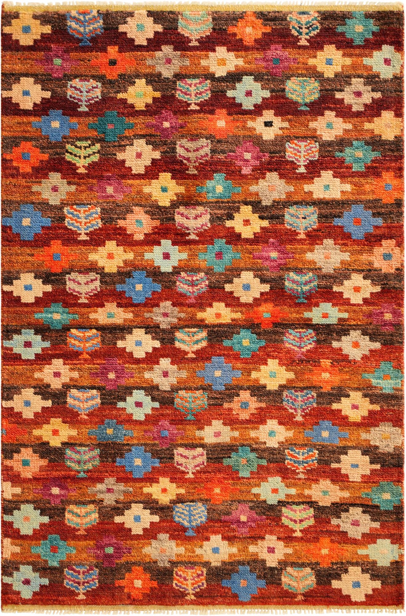 3' 3 x 4' 10 Hand Knotted Balouch Wool Rug