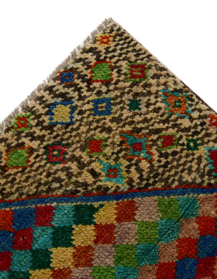 Detail image of 2' 9 x 3' 8 Hand Woven Balouch Wool Rug