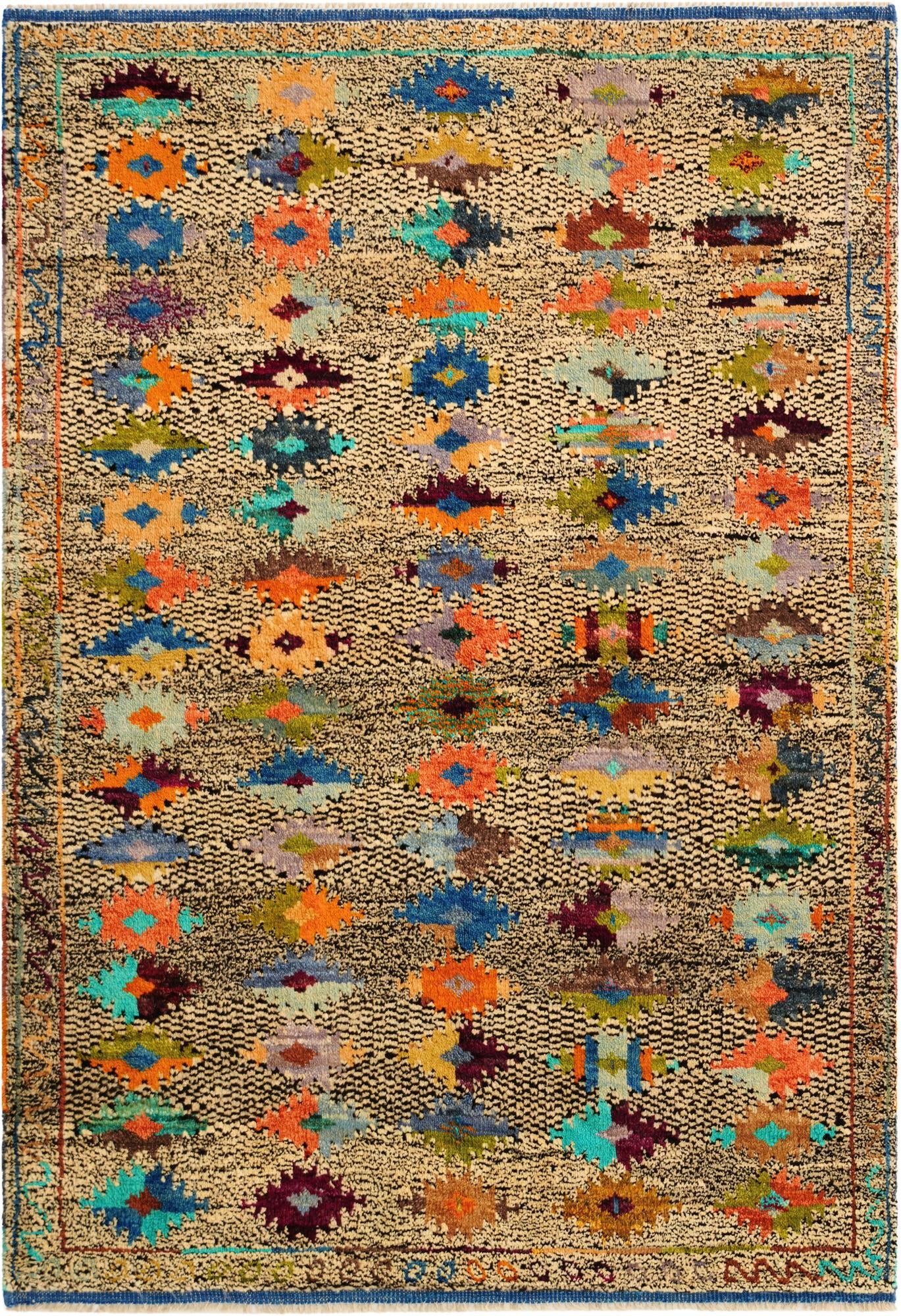 4' 4 x 6' 3 Hand Woven Balouch Wool Rug