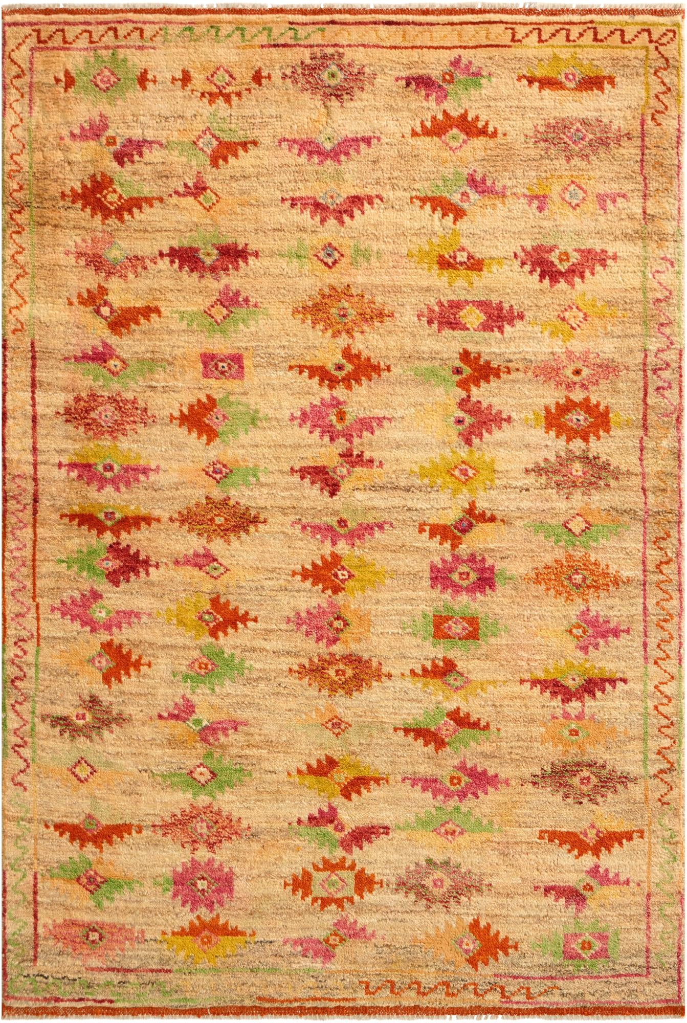 4' 3 x 6' 3 Hand Knotted Balouch Wool Rug