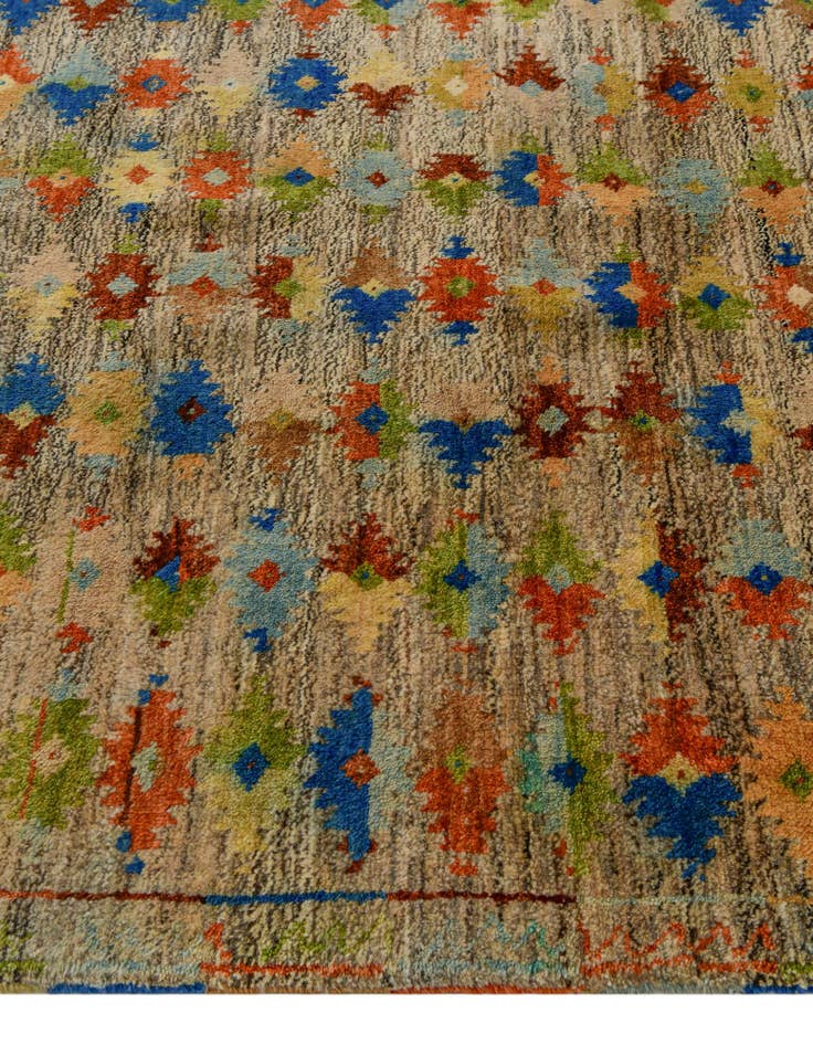 Detail image of 5' 8 x 7' 5 Hand Knotted Balouch Wool Rug