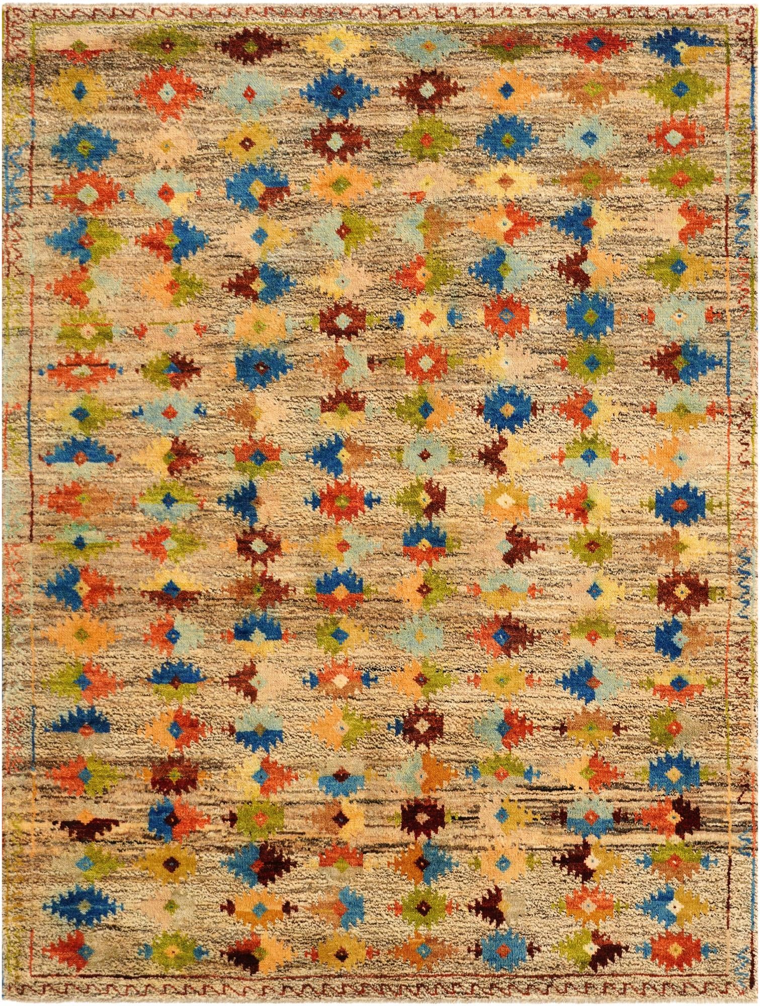 5' 8 x 7' 5 Hand Knotted Balouch Wool Rug