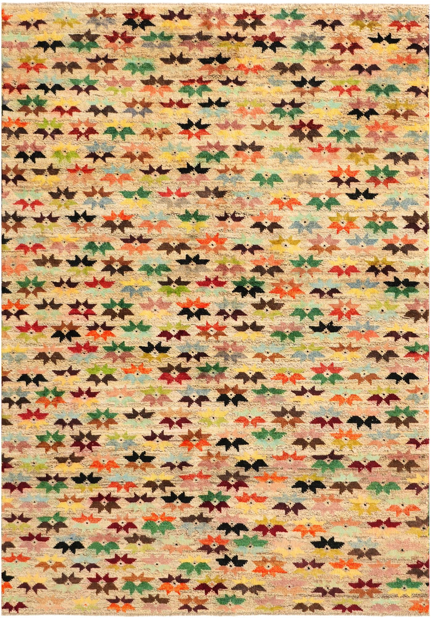 5' 6 x 8' 1 Hand Knotted Balouch Wool Rug