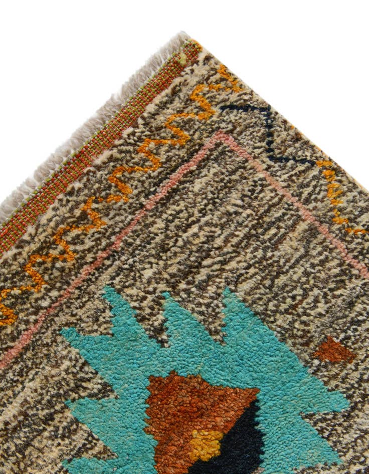 Detail image of 5' 8 x 7' 8 Hand Knotted Balouch Wool Rug