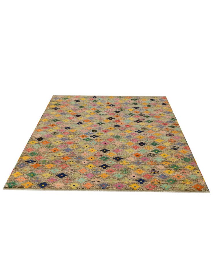 Detail image of 5' 8 x 8' Hand Woven Balouch Wool Rug