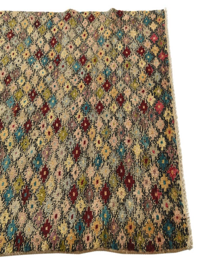 Detail image of  3' 2 x 5' 3  Hand Knotted Balouch Wool Rug