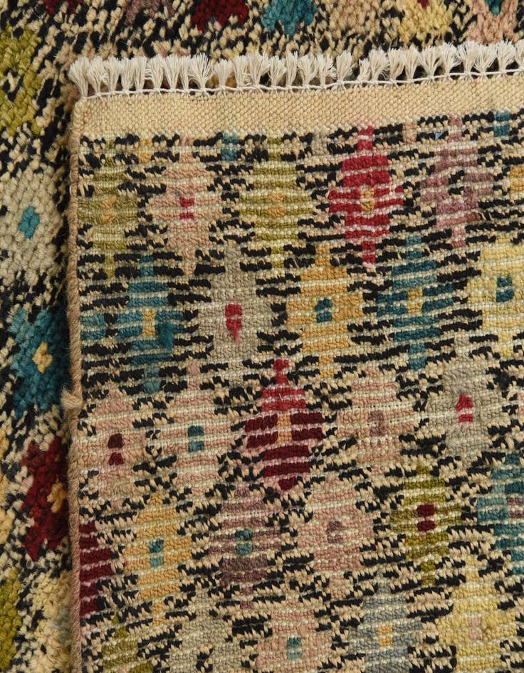 Detail image of  3' 2 x 5' 3  Hand Knotted Balouch Wool Rug