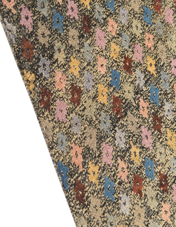 Detail image of  4' 2 x 6'  Hand Knotted Balouch Wool Rug