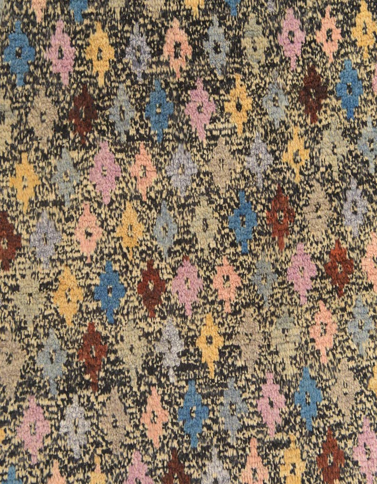 Detail image of  4' 2 x 6'  Hand Knotted Balouch Wool Rug