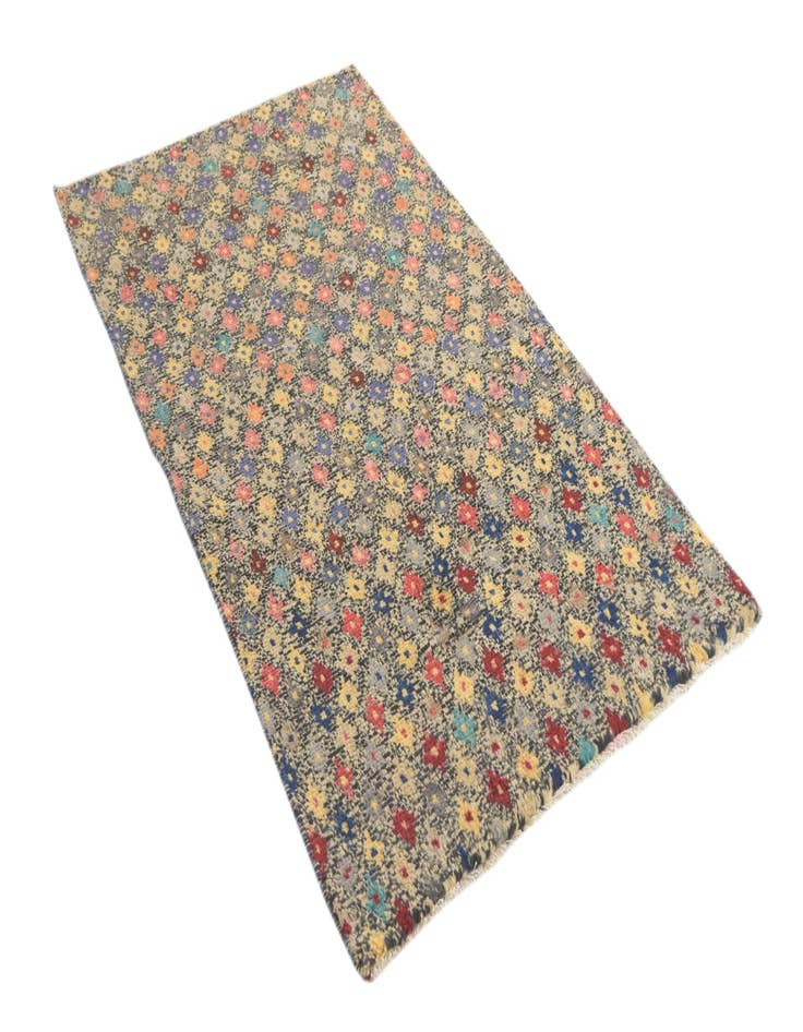 Detail image of  3' 8 x 6'  Hand Knotted Balouch Wool Rug