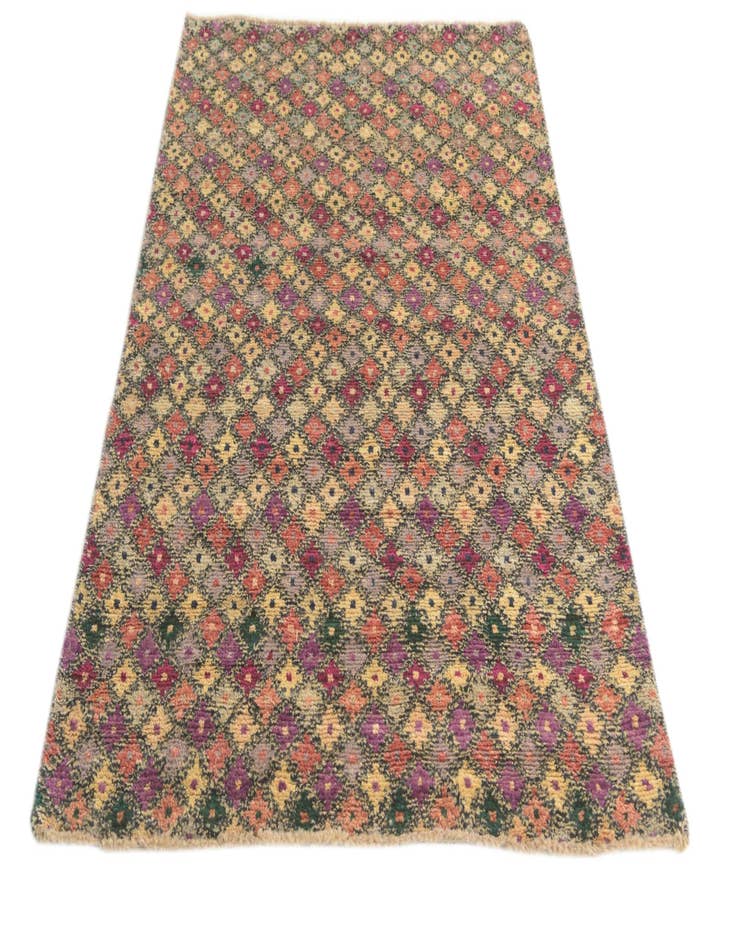 Detail image of  4' 3 x 6' 4  Hand Knotted Balouch Wool Rug