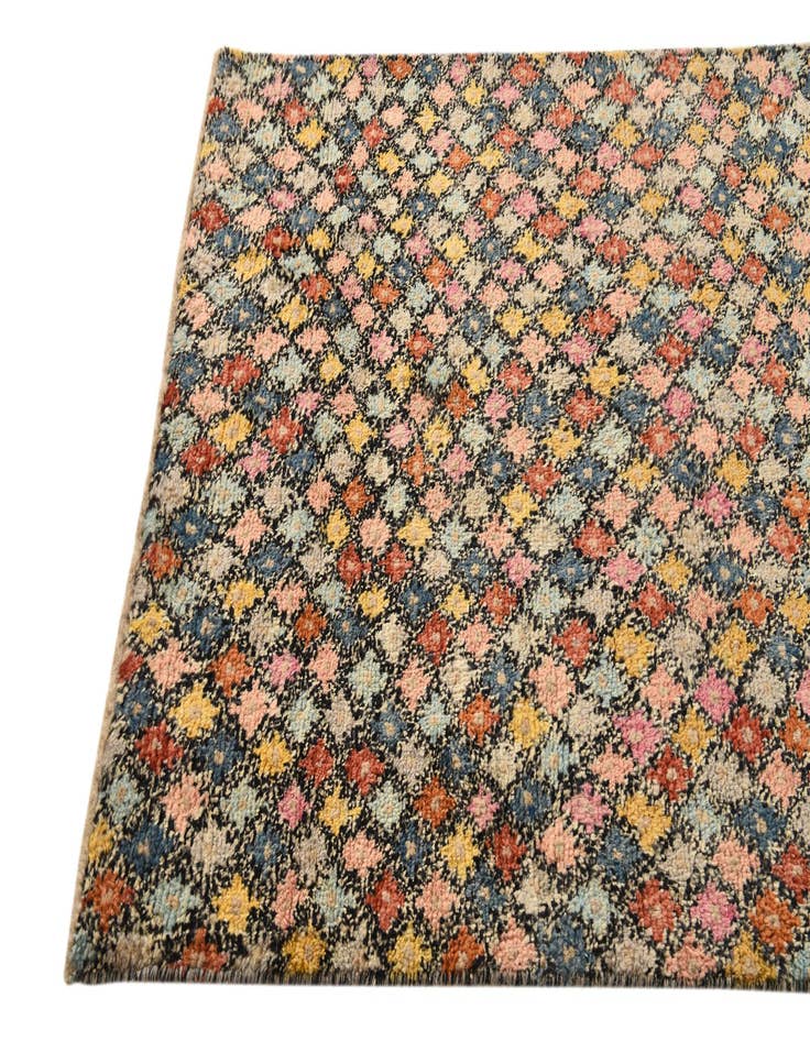 Detail image of  4' 1 x 6' 3  Hand Knotted Balouch Wool Rug